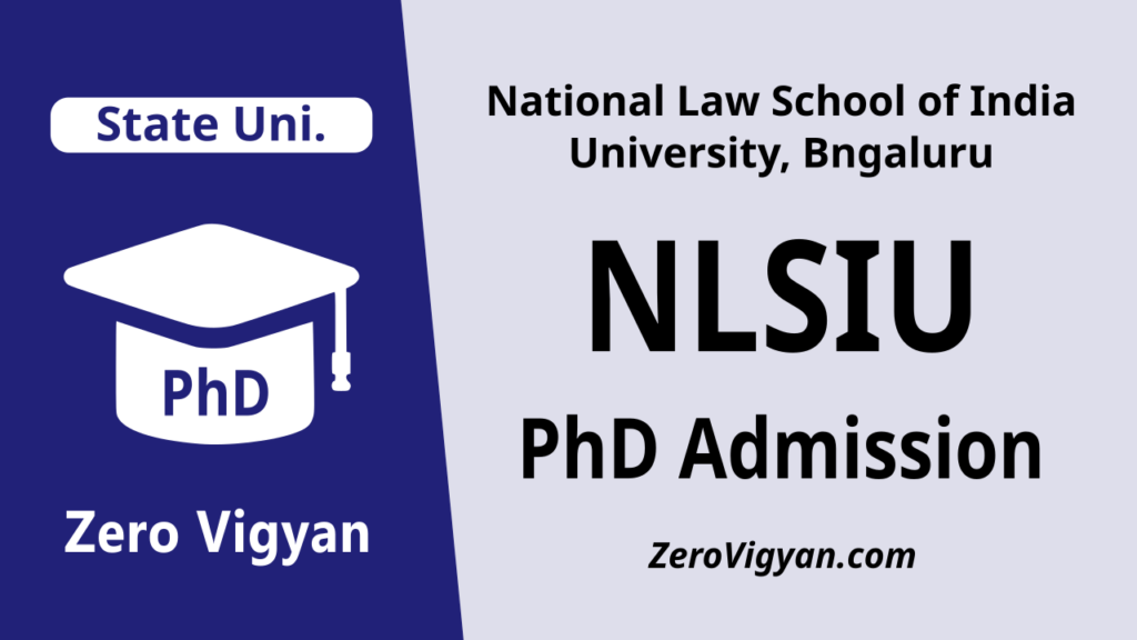 NLSIU PhD Admission