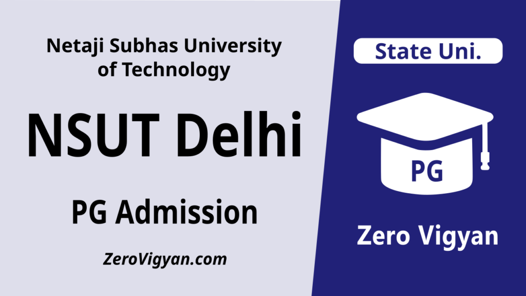 NSUT Delhi PG Admission