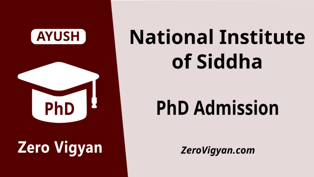 NIS Chennai PhD Admission