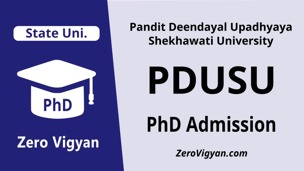 PDUSU PhD Admission