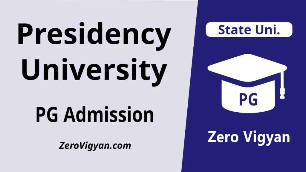 Presidency University PG Admission