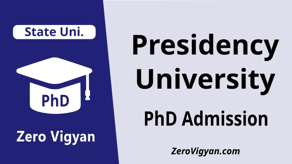 Presidency University PhD Admission