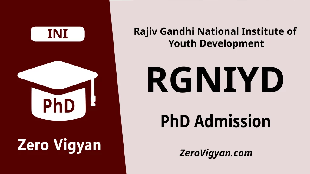 RGNIYD PhD Admission