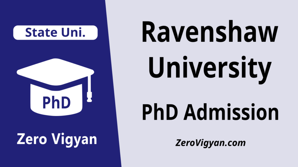 Ravenshaw University PhD Admission