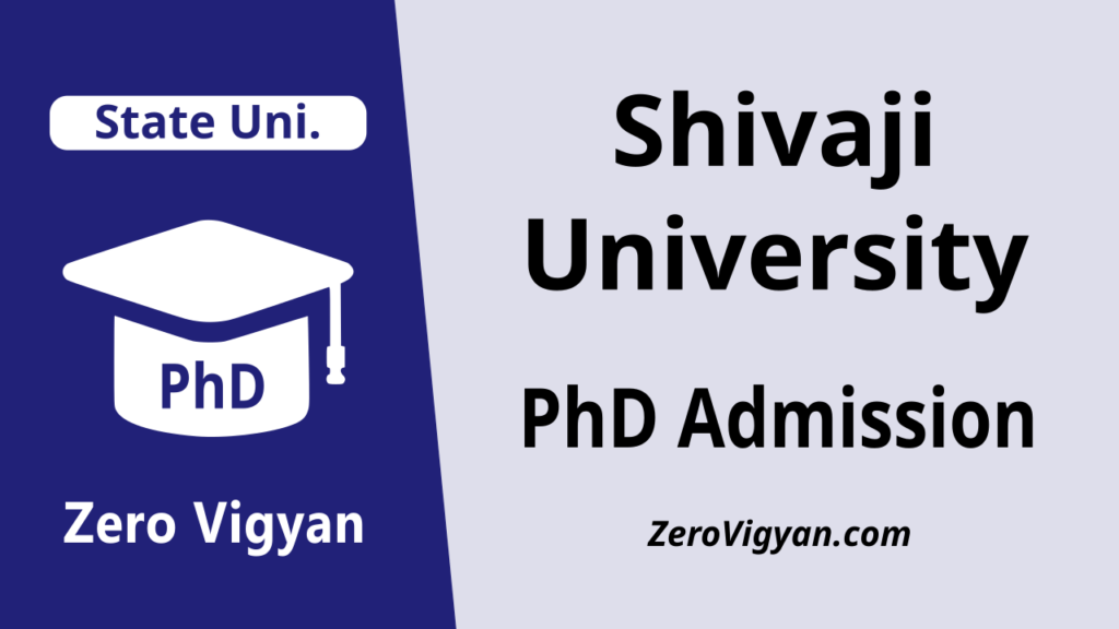 Shivaji University PhD Admission