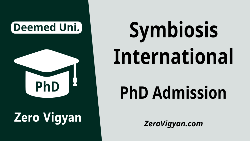 Symbiosis International PhD Admission