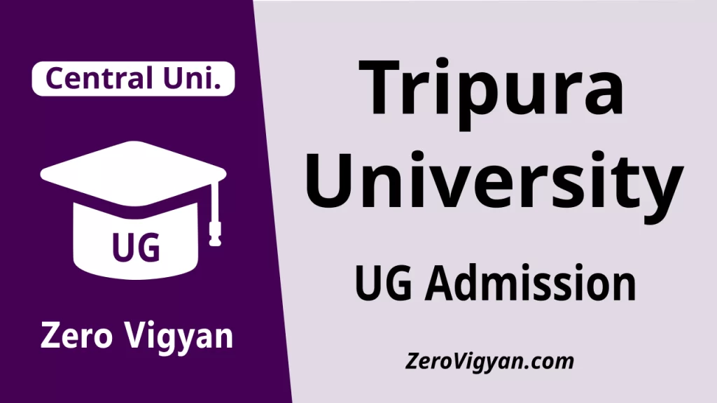 Tripura University UG Admission