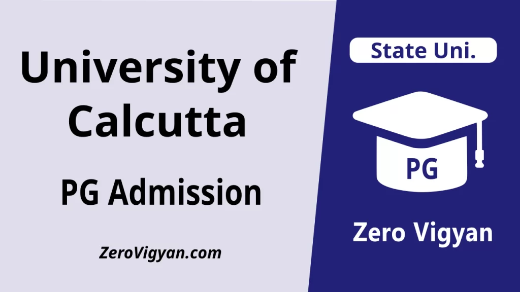 University of Calcutta PG Admission