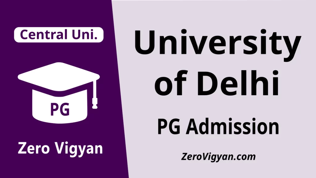 University of Delhi PG Admission