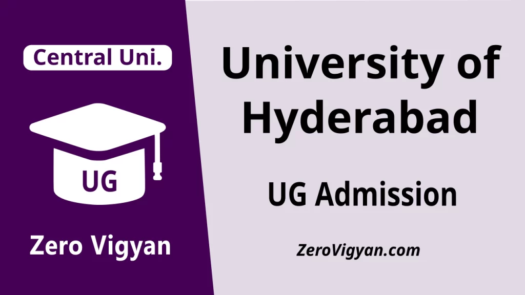 University of Hyderabad UG Admission