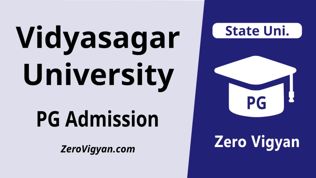 Vidyasagar University PG Admission