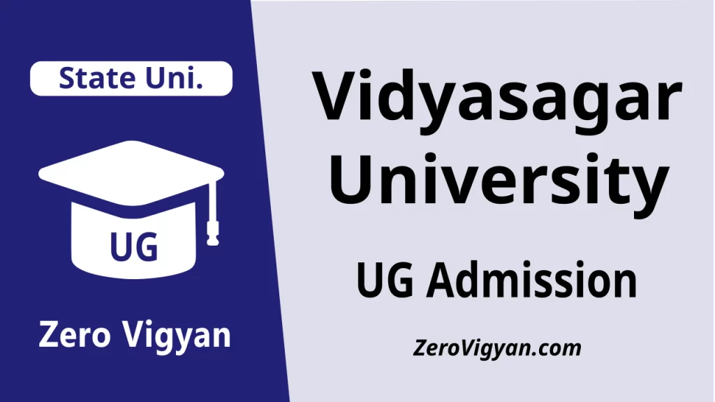 Vidyasagar University UG Admission